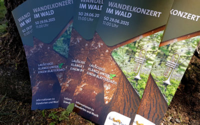 Programmflyer zum Wandelkonzert im Wald ist da!